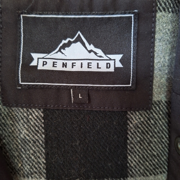 Penfield Kasson Parka Jacket Black Full Zip Mid Length Hooded Womens Size L - Picture 2 of 11